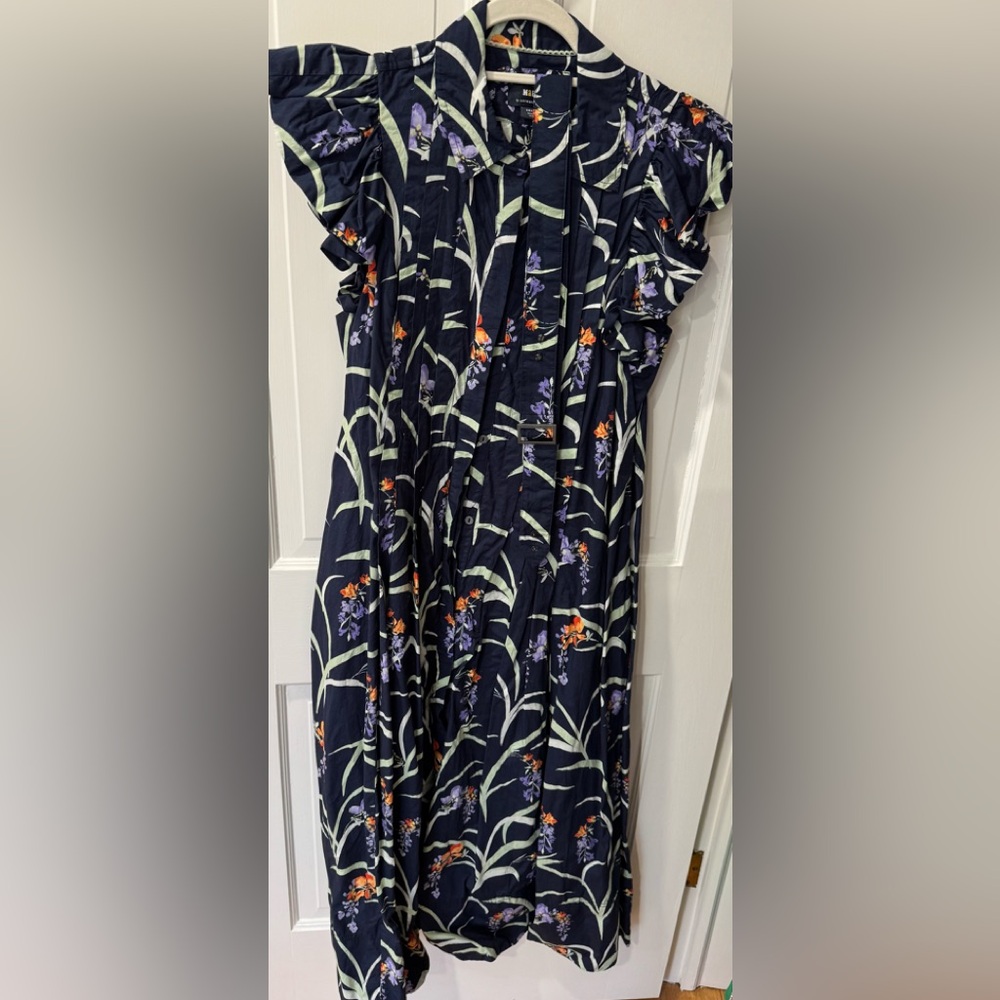 Floral Navy Dress - Anthropology